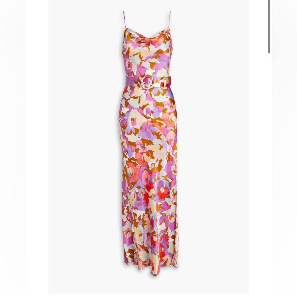 NICHOLAS Simone belted printed maxi dress